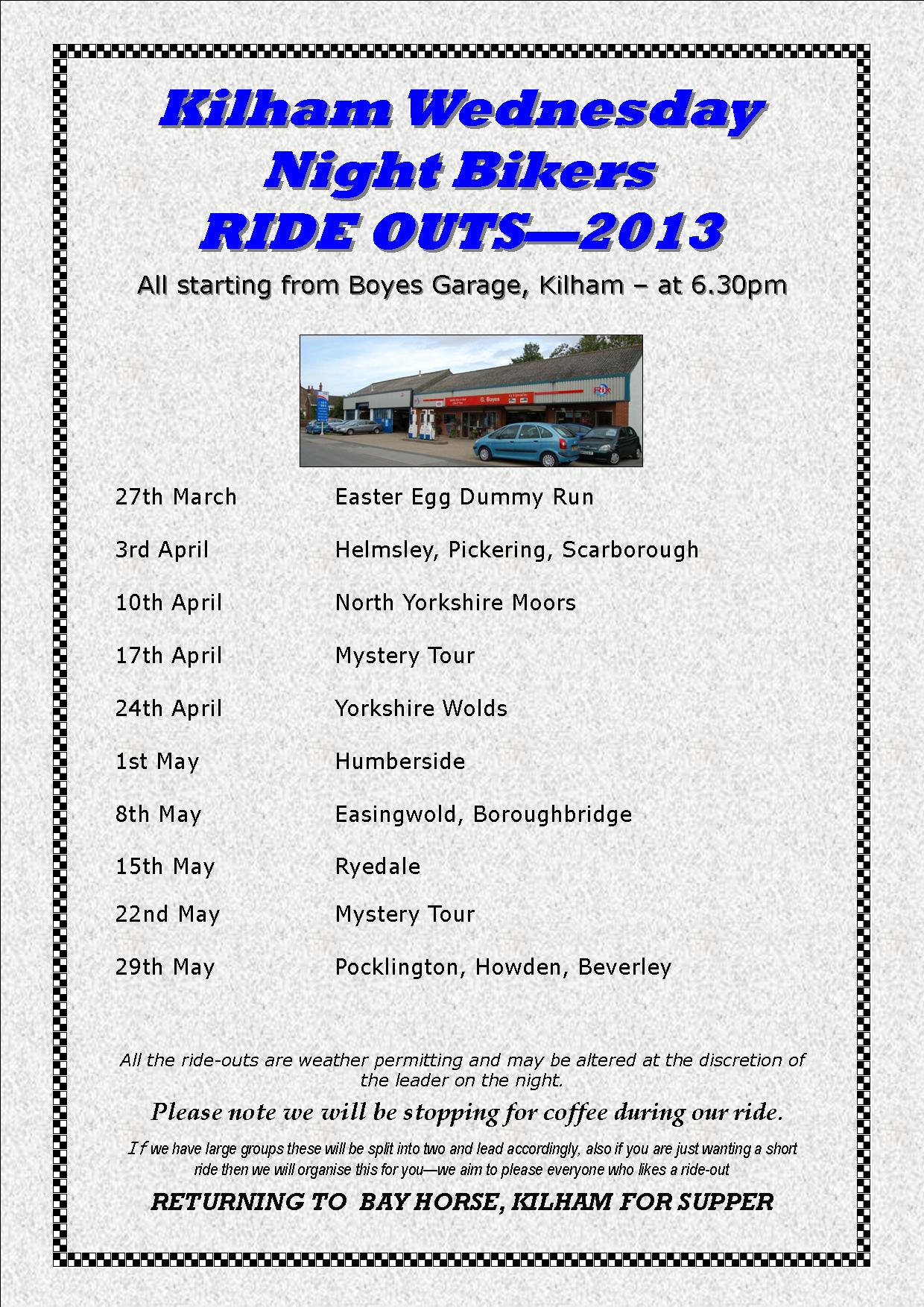 Rideouts 2013